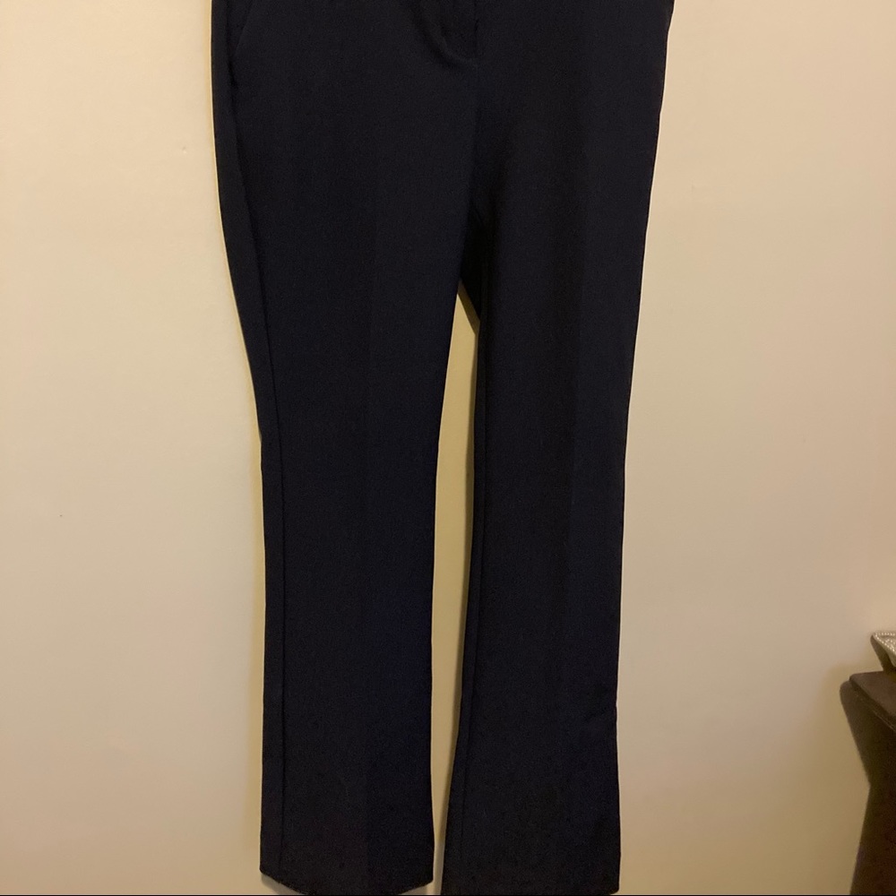 Navy blue columnist barely boot pants
